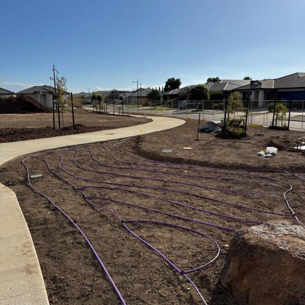 Commerical irrigation systems in Armstrong Creek, Geelong