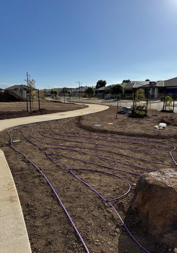 Commerical irrigation systems in Armstrong Creek, Geelong